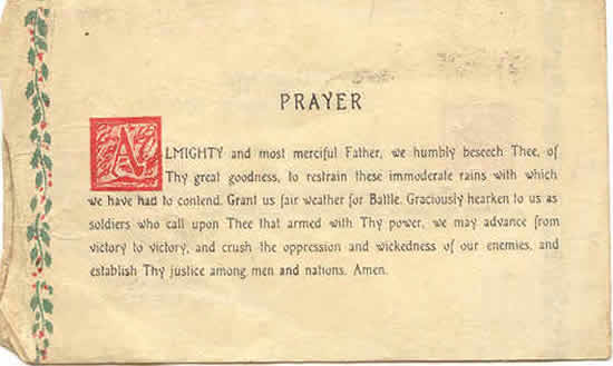 Pattton's prayer for "his boys"